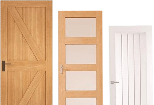 Modern internal door installation with panel design Blackpool